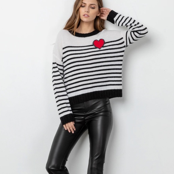 Rails Sweaters - Rails Perci Heart Sweater Medium
